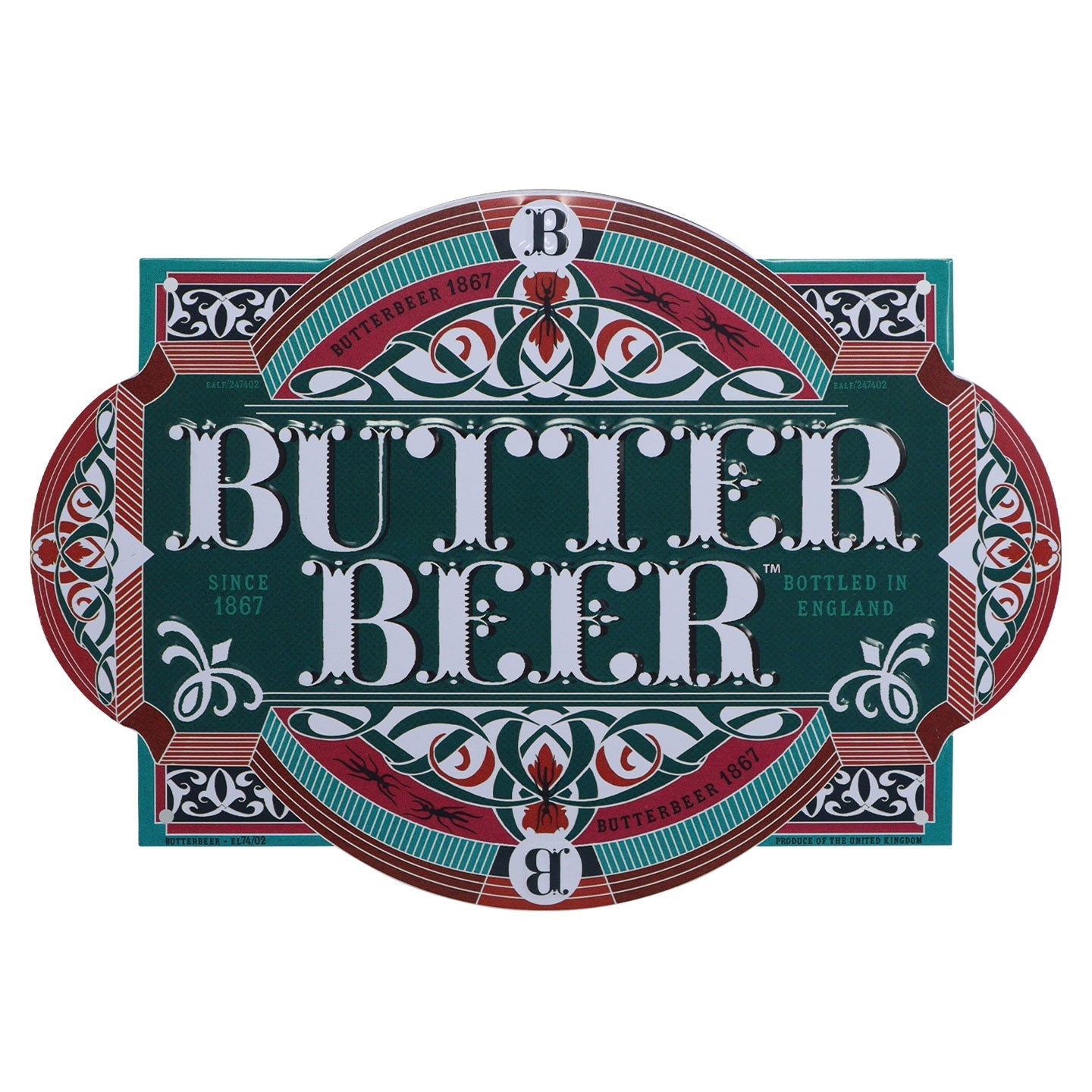 Plaque métal Harry Potter - Butterbeer