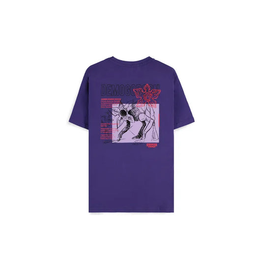 T-Shirt Stranger Things - Demogorgon Violet – vue 2