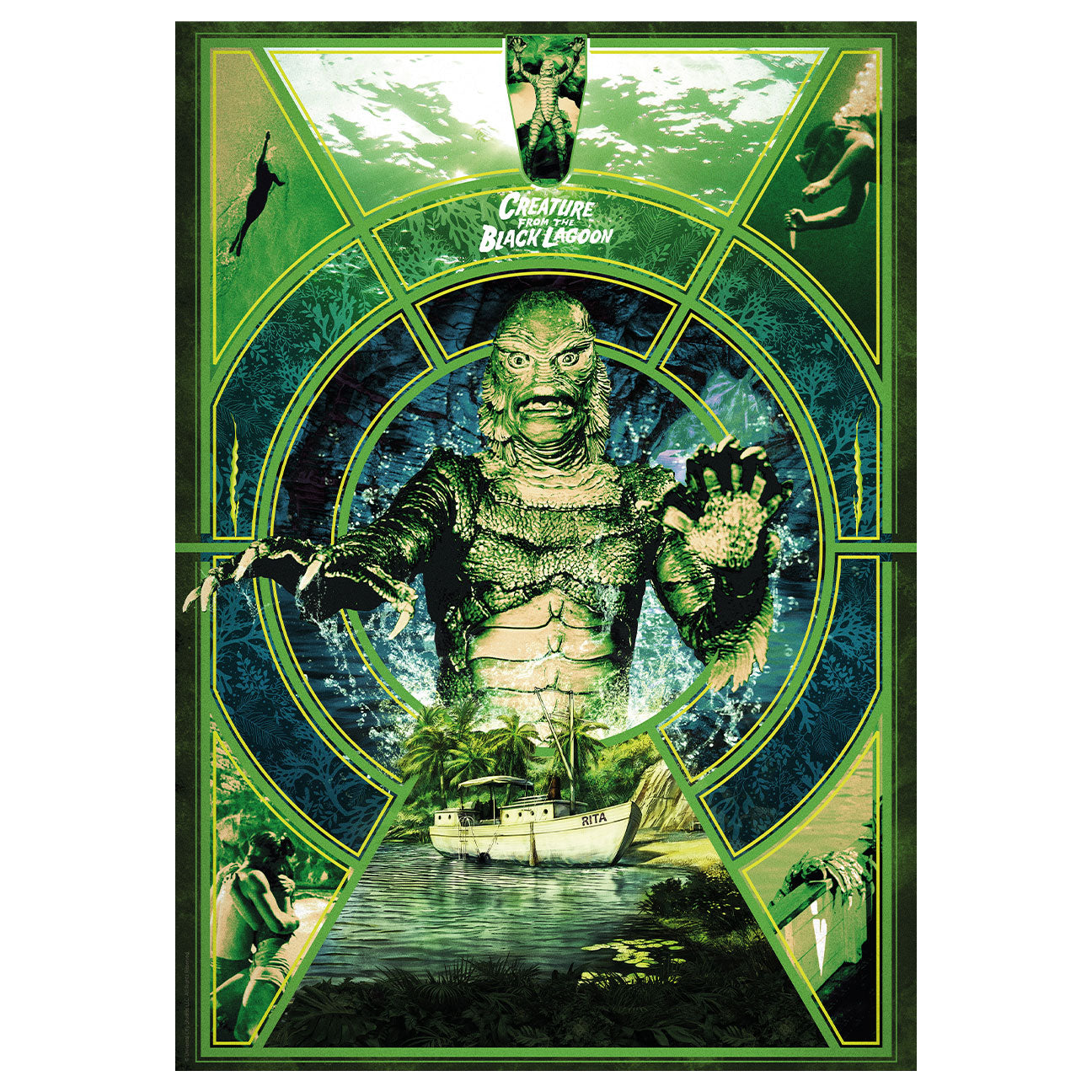 Affiche collector Universal Monsters - Creature from the Black Lagoon