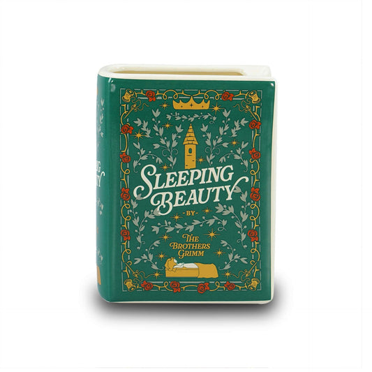 Cache-pot livre en céramique La Belle au bois dormant - 14 cm