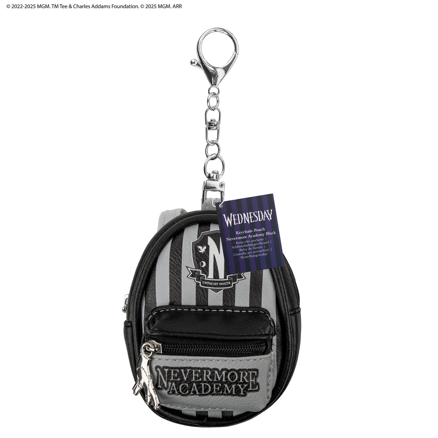 Porte-clés Pochette Noir Académie Nevermore