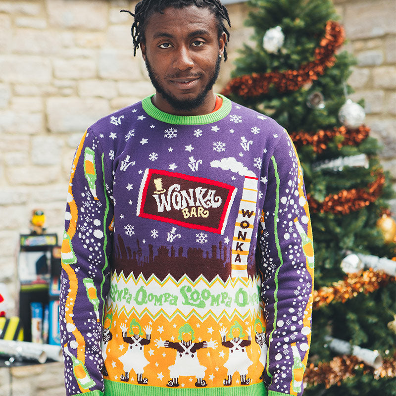 Pull de Noël Charlie et la chocolaterie