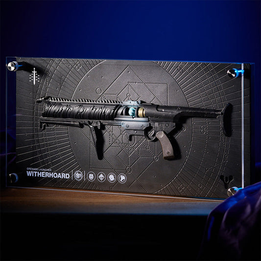 Plaque Réplique Destiny Exotic Armory Collection "Witherhoard"