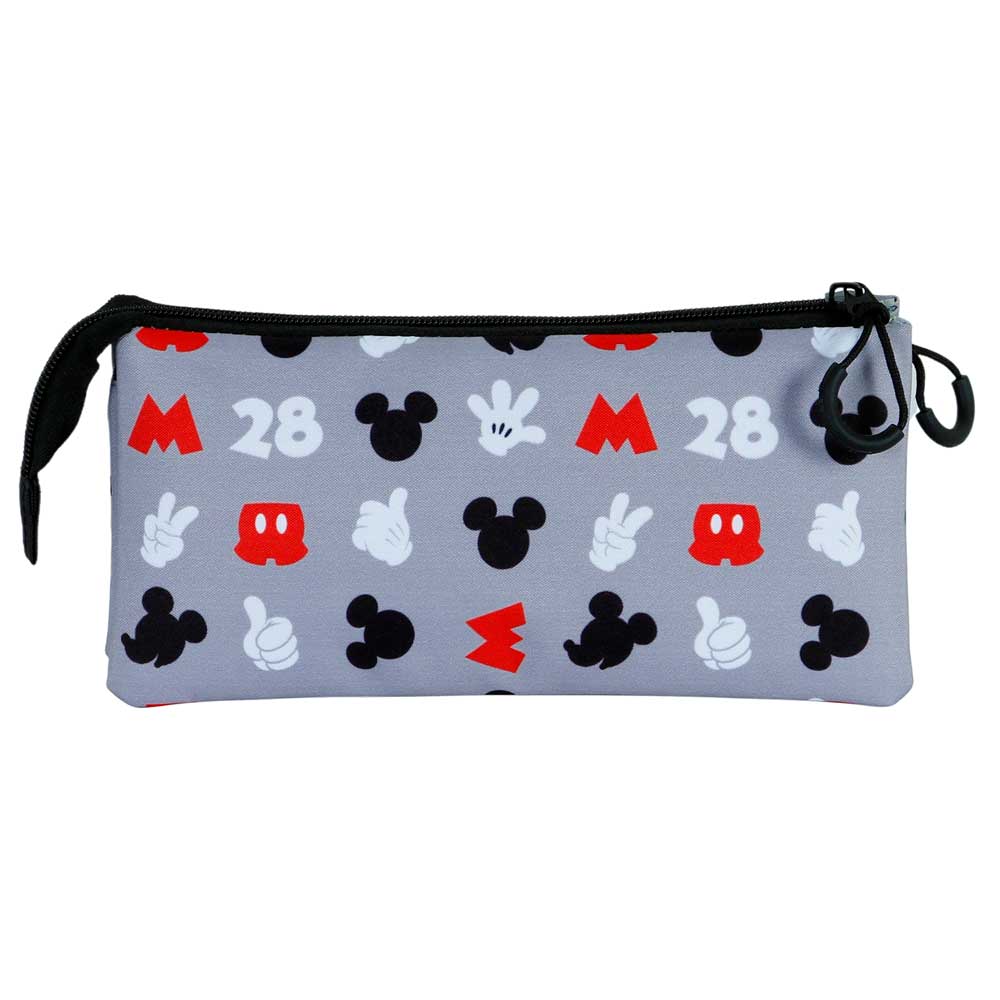 Triple Pencil Case FAN 2.0 Disney Mickey Mouse "Grey"