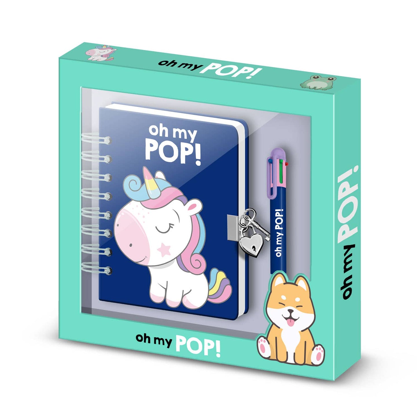 A5 Journal Pack + 6-Color Pen Oh My Pop! Sweety Unicorn