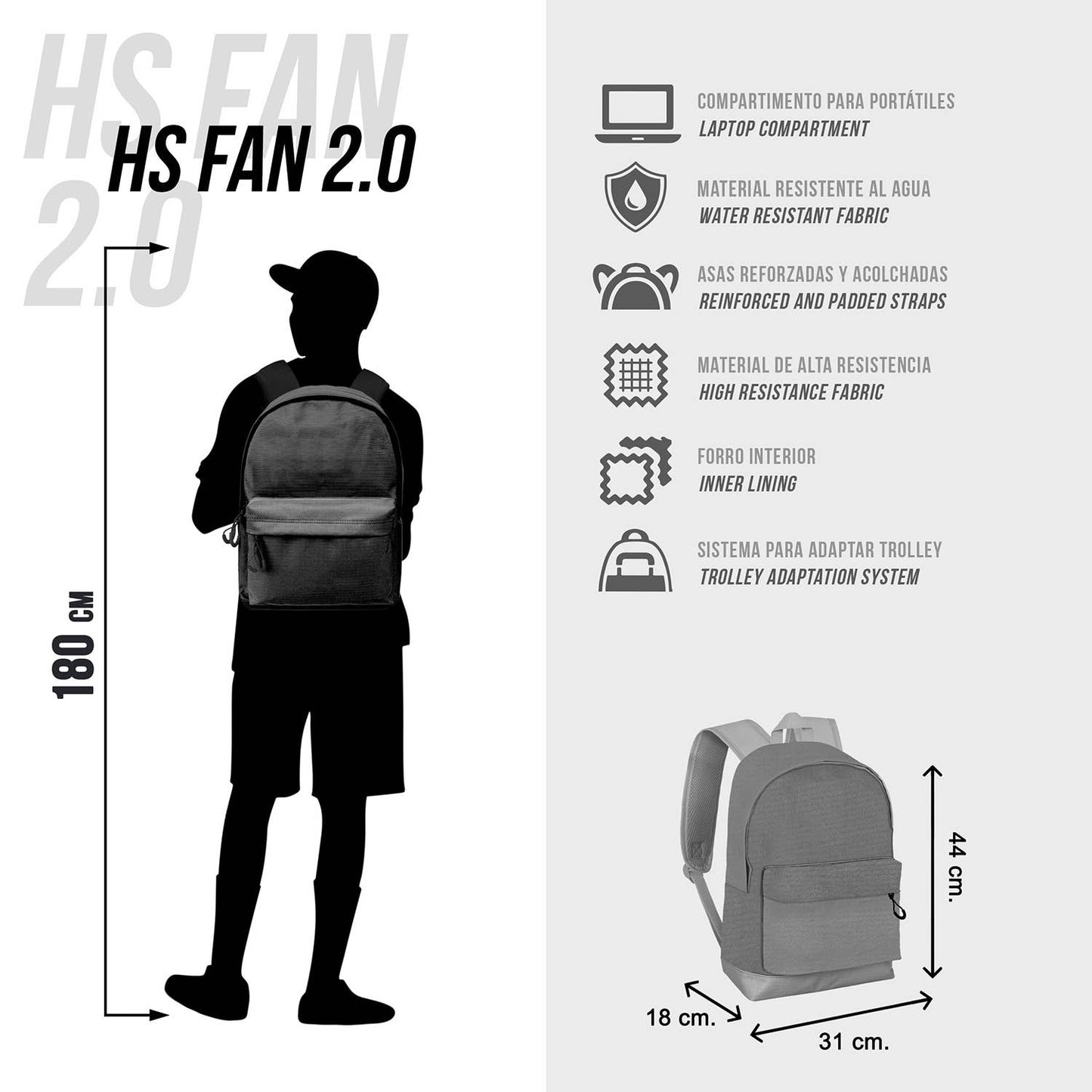 HS FAN 2.2 Marvel Backpack - Spider-Man Vision