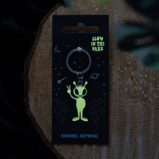 Phosphorescent Alien Keychain