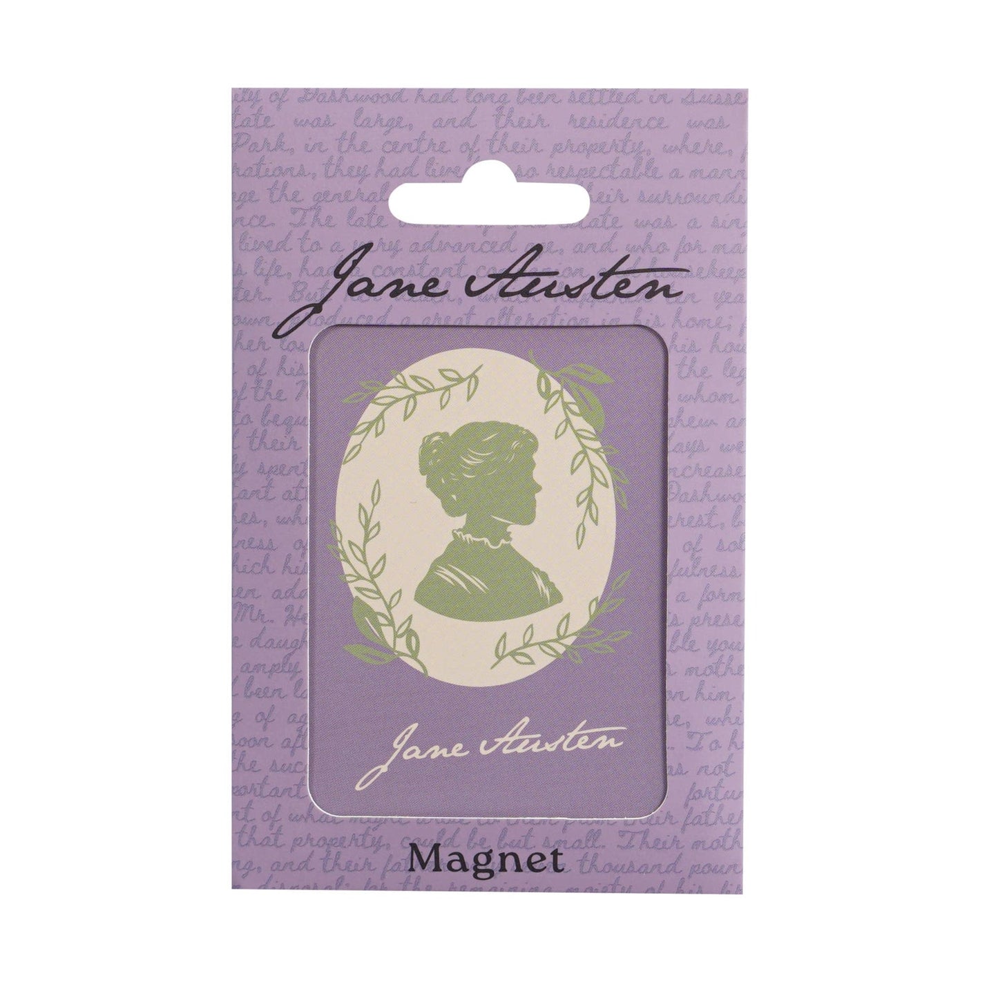 Jane Austen Magnet - Metal Silhouette