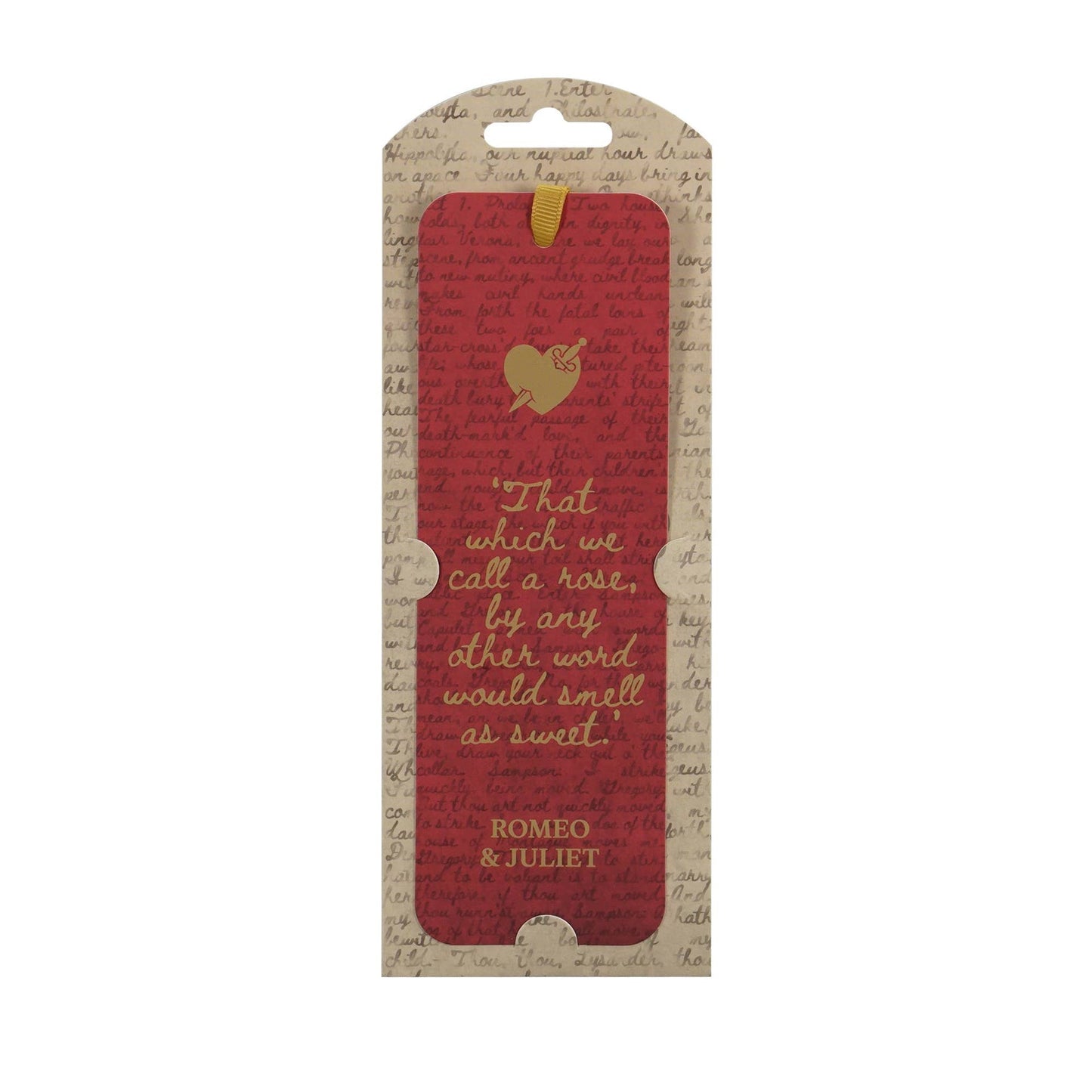 Shakespeare paper bookmark - Romeo and Juliet