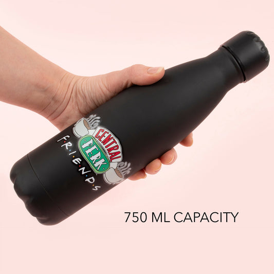 Stainless Steel Water Bottle – Friends 750ml – Black