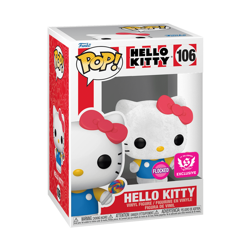 Pop! Hello Kitty avec Sucette (Flocked) - packaging officiel
