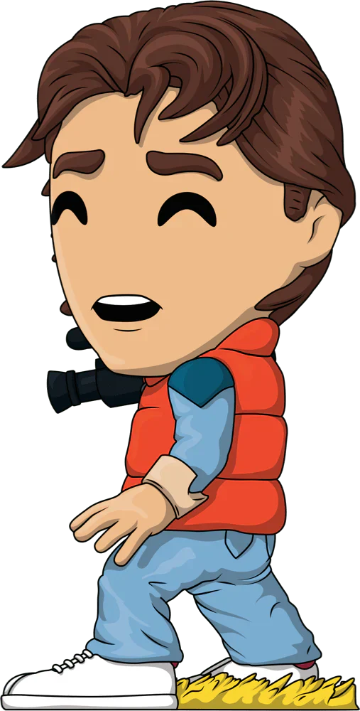 retour vers le futur vinyl figurine marty youtooz