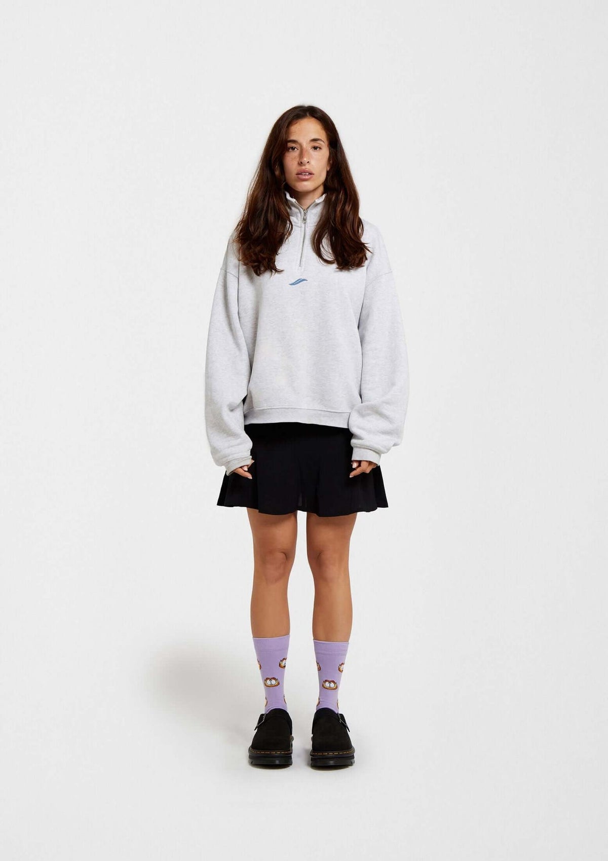 Chaussettes BeGarfield Faces Mauve