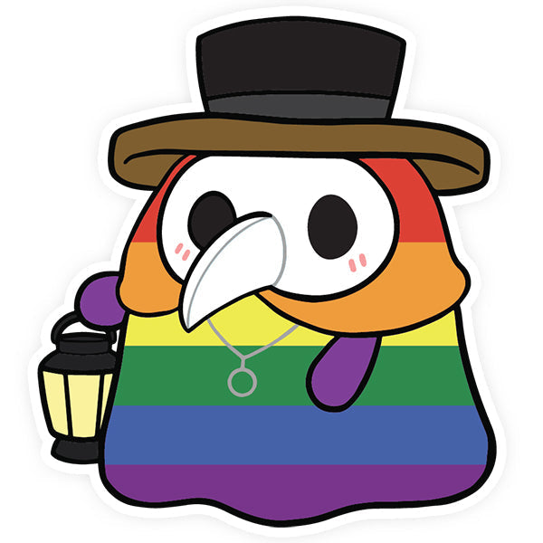 Sticker Squishable – Docteur de la Peste Arc-en-Ciel Pride