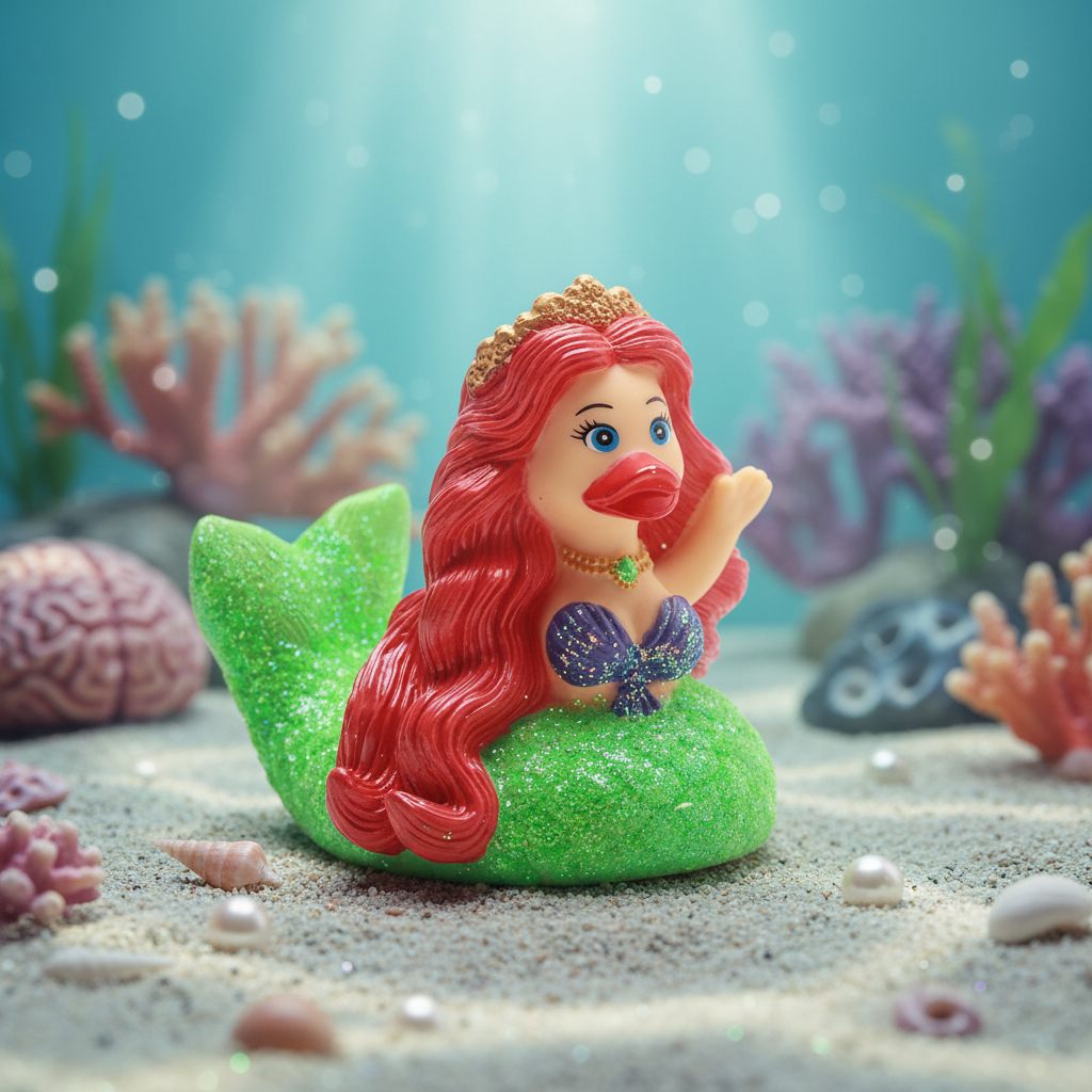 Canard Sirène à paillettes