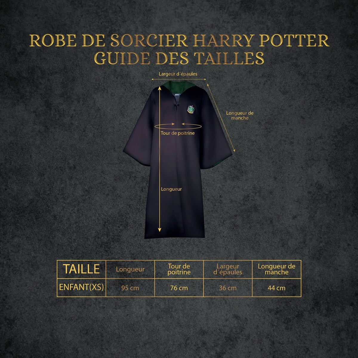 Slytherin Complete Costume Kids
