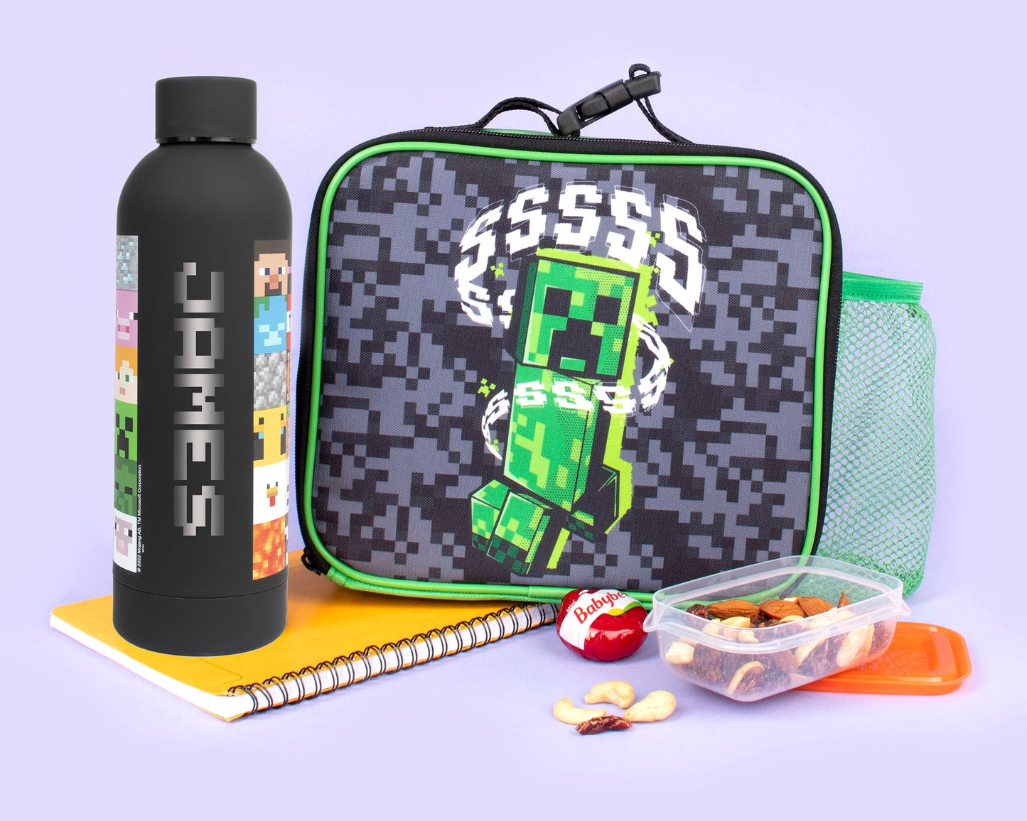 Gourde en acier inoxydable – Minecraft acier inoxydable Bottle – noir