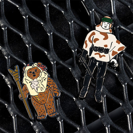 Pin's Star Wars Paploo & Luke en poncho Set 1.41 – Pin Kings Numskull