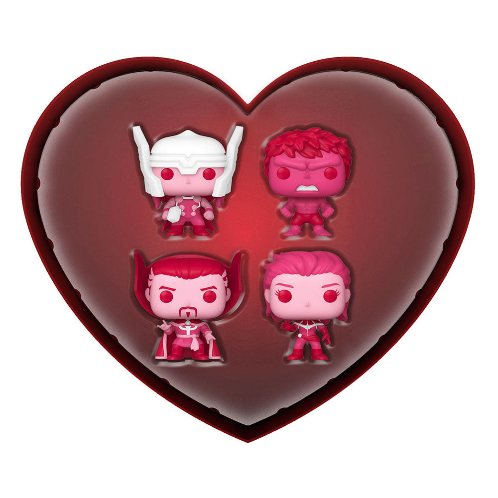 Funko Pocket Pop! Marvel 4 Pack- Saint-Valentin