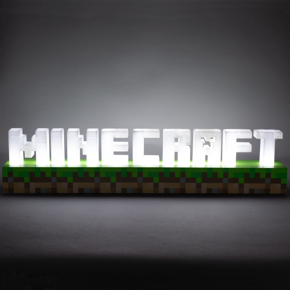 lampe minecraft logo paladone