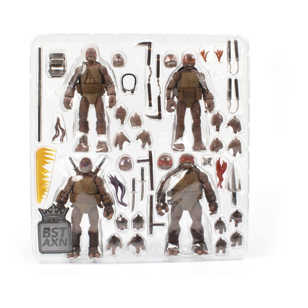 Coffret BST AXN Zombie Turtles IDW Comics - 4 Figurines 13 cm