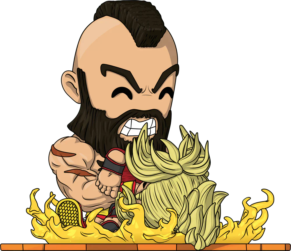 street fighter vinyl figurine zangief youtooz