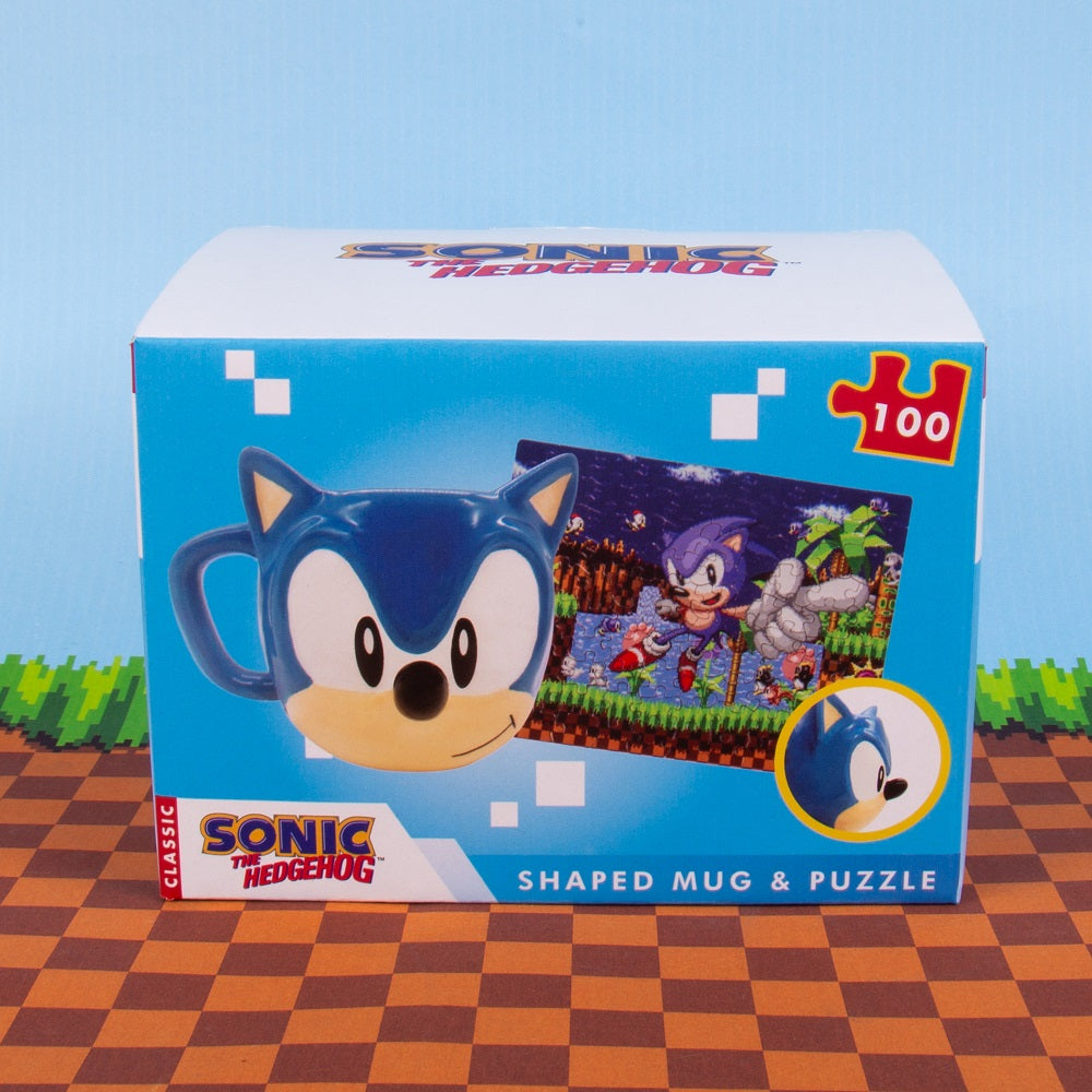 SONIC Pack Cadeau Mug 3D 300ml + Puzzle 100 Pc Fizz Creations – le Comptoir  du Geek