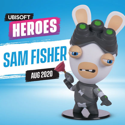 UBI HEROES Chibi Rabbid Sam Fisher Figurine Series 1