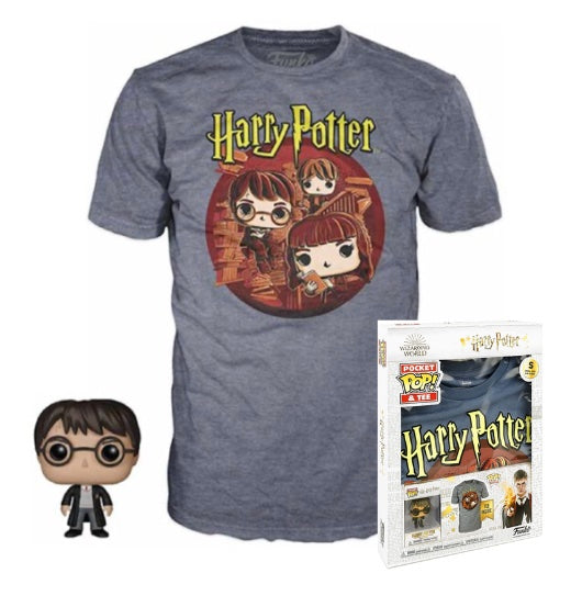 HARRY POTTER Pocket POP Harry Potter Trio + T-shirt (M)