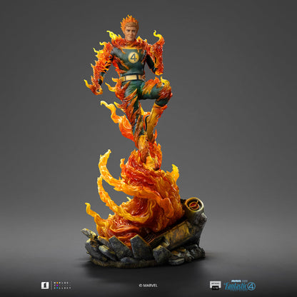 Statue Human Torch (Blue Suit Variant) - Fantastic Four - Art Scale 1/10 - The Fantastic Four