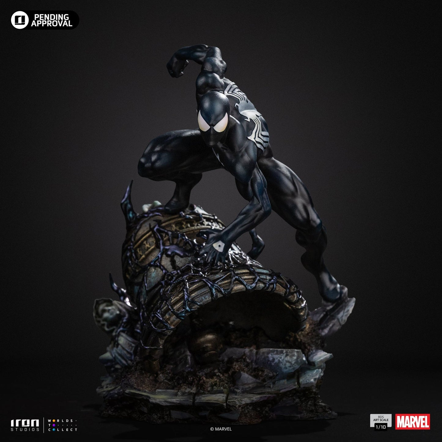 Statue Spider-Man Black - Marvel Comics - BDS Art Scale 1/10