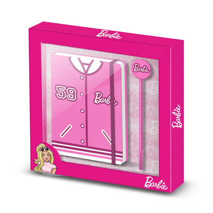 Coffret Journal + Stylo Fashion Barbie « Varsity »