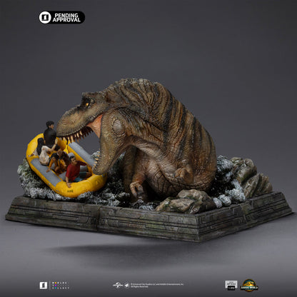 Statue T-Rex River Scene - Jurassic World: Rebirth - Demi Art Scale 1/20