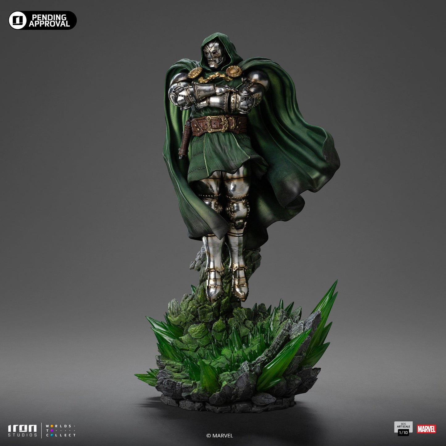 Statue Doctor Doom - Infinity Gauntlet Diorama - Art Scale 1/10 - The Fantastic Four