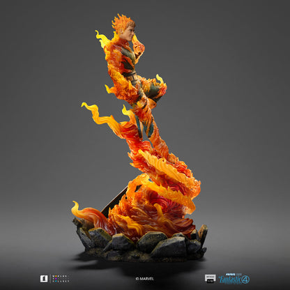 Statue Human Torch (Blue Suit Variant) - Fantastic Four - Art Scale 1/10 - The Fantastic Four
