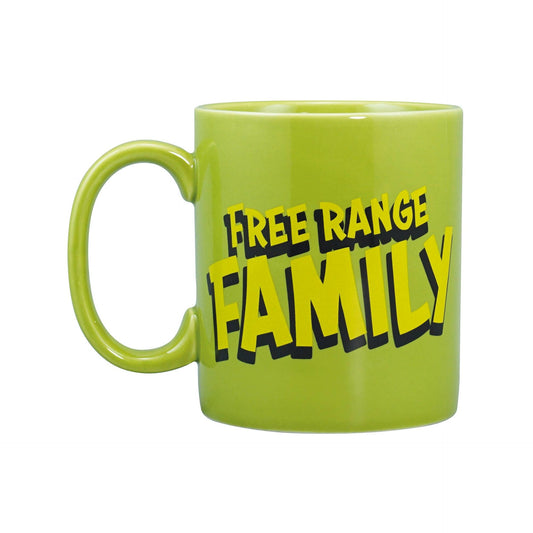 Chicken Run Mug - Free Range family 400 ml