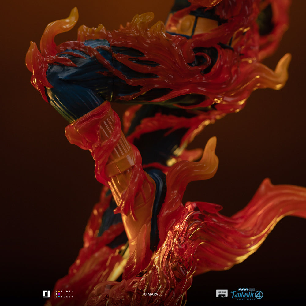 Statue Human Torch (Blue Suit Variant) - Fantastic Four - Art Scale 1/10 - The Fantastic Four