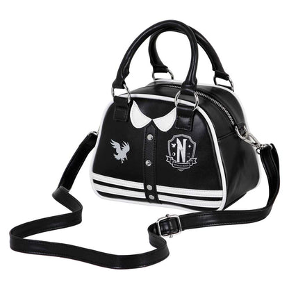 Sac à Main Bowling Fashion Wednesday « Varsity Casual » – Noir