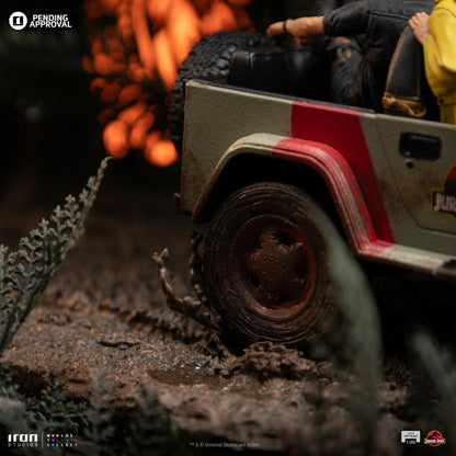 Statue T-Rex Chase - Jurassic Park - Demi Art Scale 1/20
