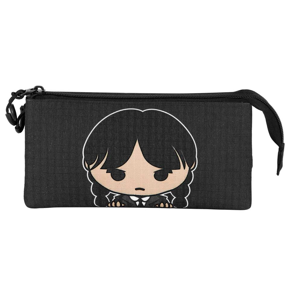 Trousse Triple Wednesday « Cute » – Gris