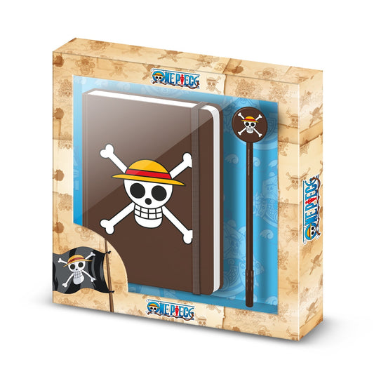 Coffret Journal + Stylo One Piece « Skull »