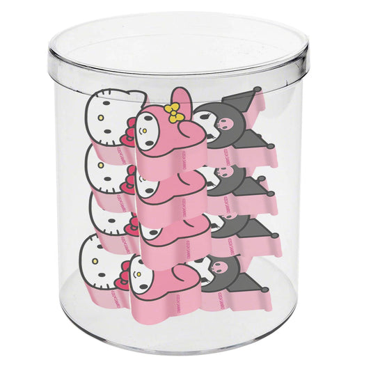 Cube avec 12 gommes à effacer Hello Kitty « Mix »