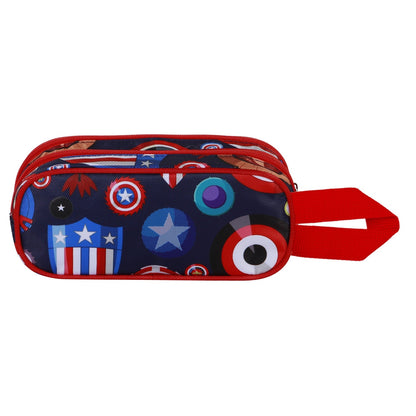 Trousse 3D Double Marvel Captain America « Patriot » – Multicolore