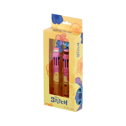 Pack Mix de 2 Stylos 10 Couleurs Disney Lilo & Stitch