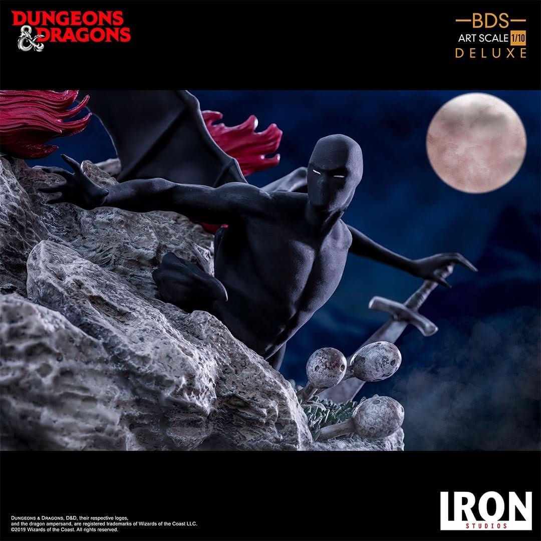 Venger With Nightmare & Shadow Demon Deluxe Statue - Dungeons & Dragons - Art Scale 1/10