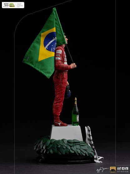 Statue Ayrton Senna Deluxe - GP Brazil 1991 - Art Scale 1/10