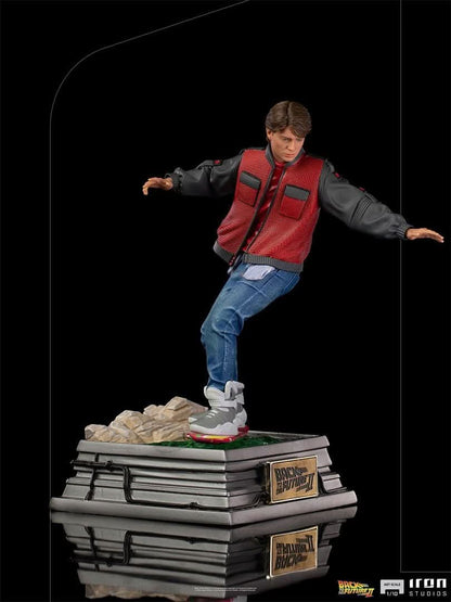 Marty McFly on Hoverboard Statue - Back to the Future - Art Scale 1/10