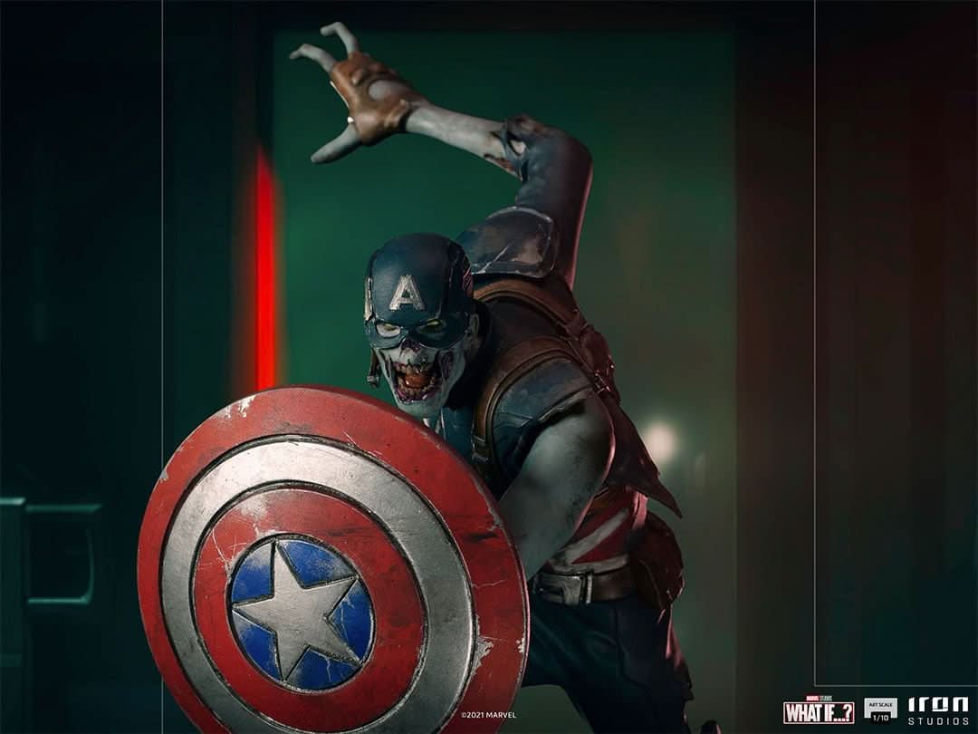 Captain America Zombie Statue - What If...? - Art Scale 1/10 - Spider-Man