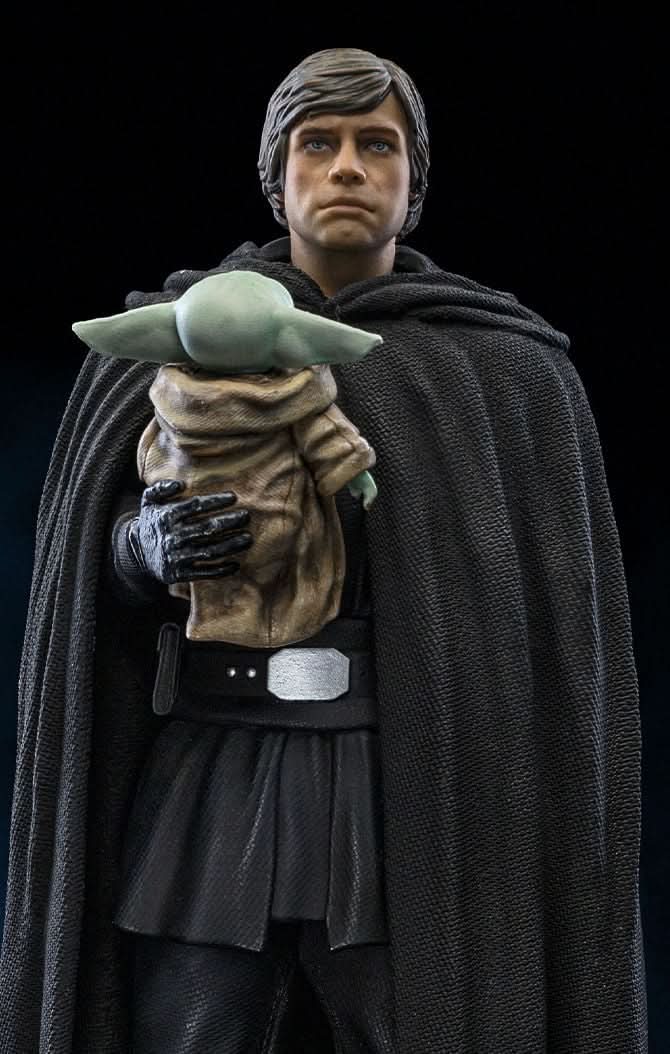 Statue Luke Skywalker and Grogu - Star Wars: The Mandalorian - Art Scale 1/10