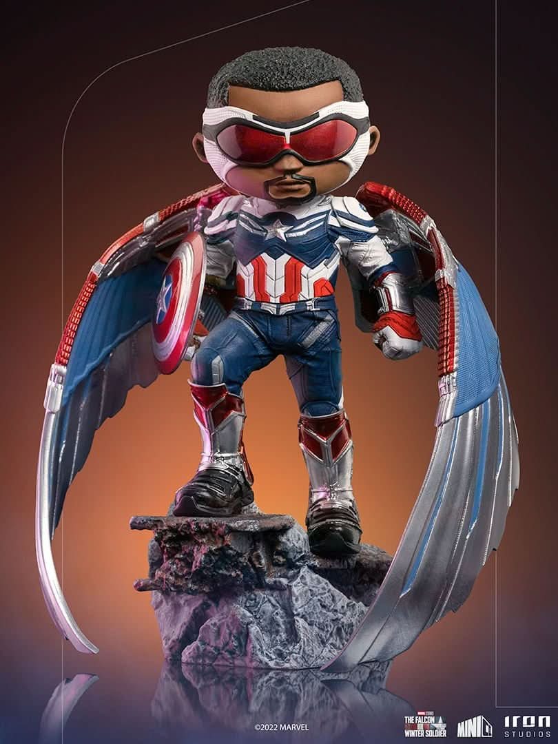 Figurine Captain America Sam Wilson - The Falcon and the Winter Soldier - Mini Co. - Marvel